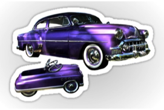 Classic car vinyl stickers